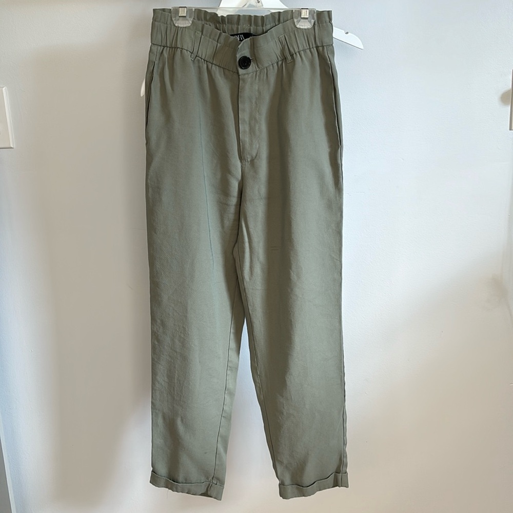 Zara linen blend baggy pants.